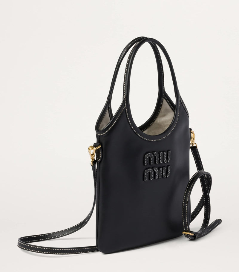 Miu Miu Ivy tote bag in calf leather (British brand)
