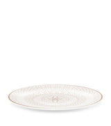 Gold and Platinum Enhanced White Porcelain Bread Plate 16cm