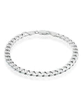 Sterling silver curb bracelet 20cm (British brand)