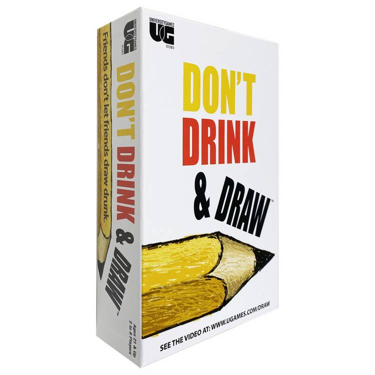 Don't Drink and Draw adult party game, imported from the UK