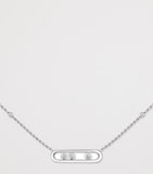 Messika Move Classique white gold diamond necklace, imported from the UK