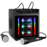 RockJam SingCube 10W Bluetooth karaoke machine with two mics - British product