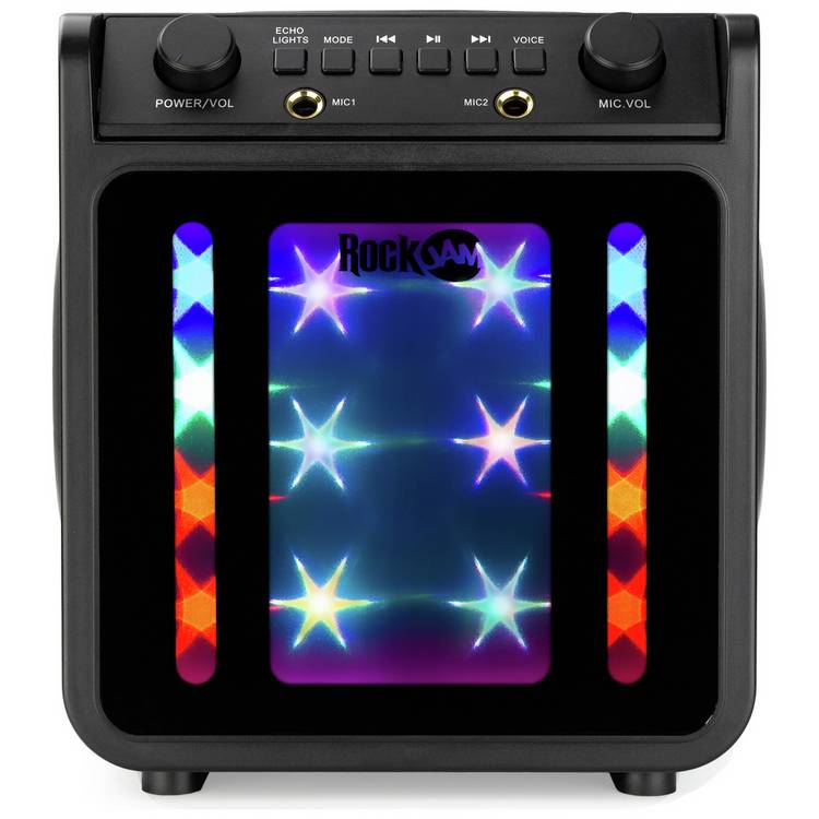 RockJam SingCube 10W Bluetooth karaoke machine with two mics - British product
