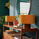 Argos Habitat Corduroy Touch Table Lamp - Mustard & Walnut- Buy online at McGrocer