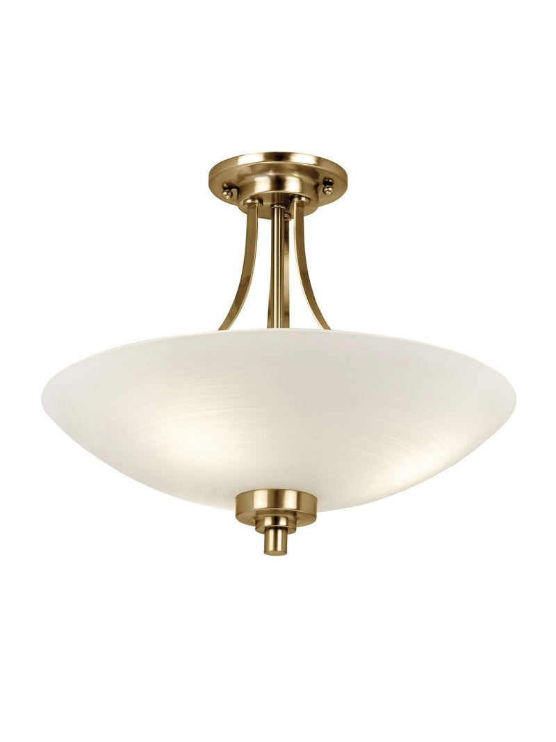 Gallery Home antique brass flush ceiling light (British brand)