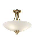 Gallery Home antique brass flush ceiling light (British brand)