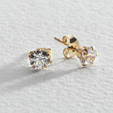 Argos Revere 9ct Gold Cubic Zirconia Stud Earrings- Buy online at McGrocer