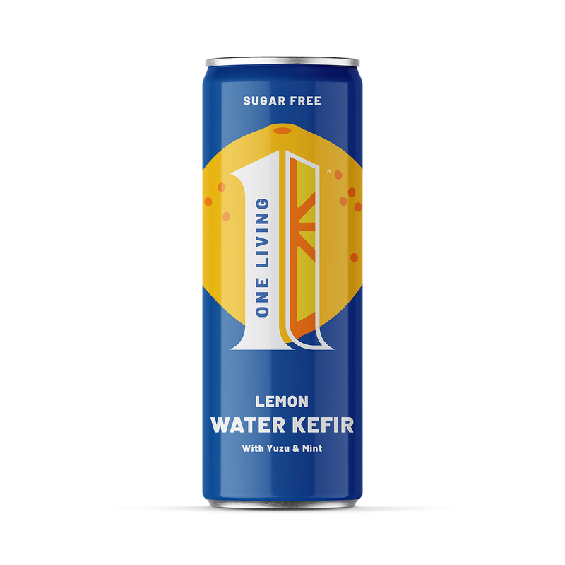 One Living lemon mint kefir drink 250ml, UK version