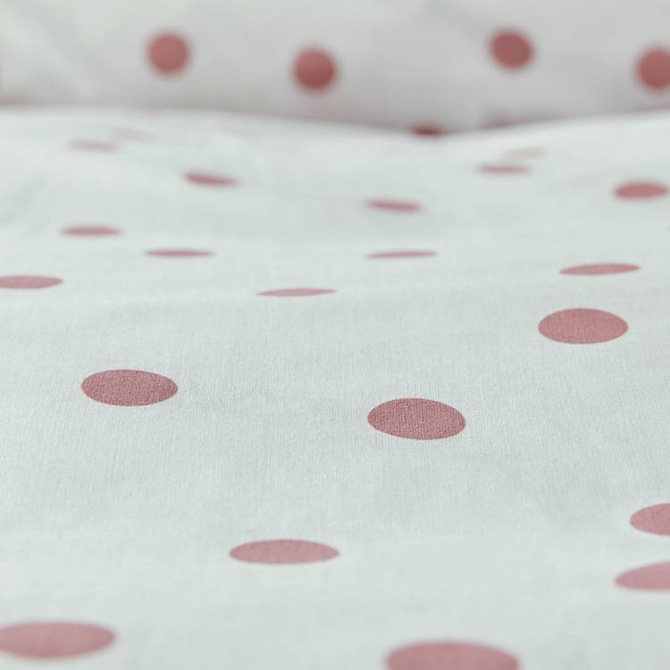 Argos Home pink spot bedding set single, UK version