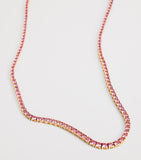 Anita Ko rose gold Hepburn necklace with pink sapphires - British product