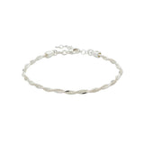 Argos Revere Sterling Silver Twisted Mixed Chain Bracelet, 20cm- Buy online at McGrocer