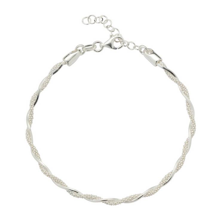 Revere sterling silver twisted chain bracelet 20cm, UK version