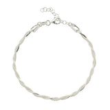 Revere sterling silver twisted chain bracelet 20cm, UK version