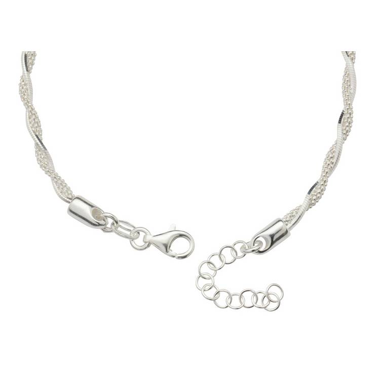 Revere sterling silver twisted chain bracelet 20cm, UK version