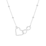 Argos Revere Sterling Silver Infinity Heart Pendant Necklace- Buy online at McGrocer