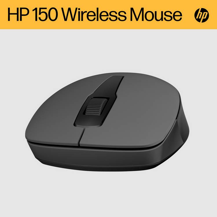HP 150 black wireless mouse, imported from the UK