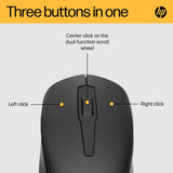 HP 150 black wireless mouse, imported from the UK