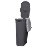 Addis dark grey slimline laundry basket 40L - British product