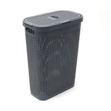 Addis dark grey slimline laundry basket 40L - British product