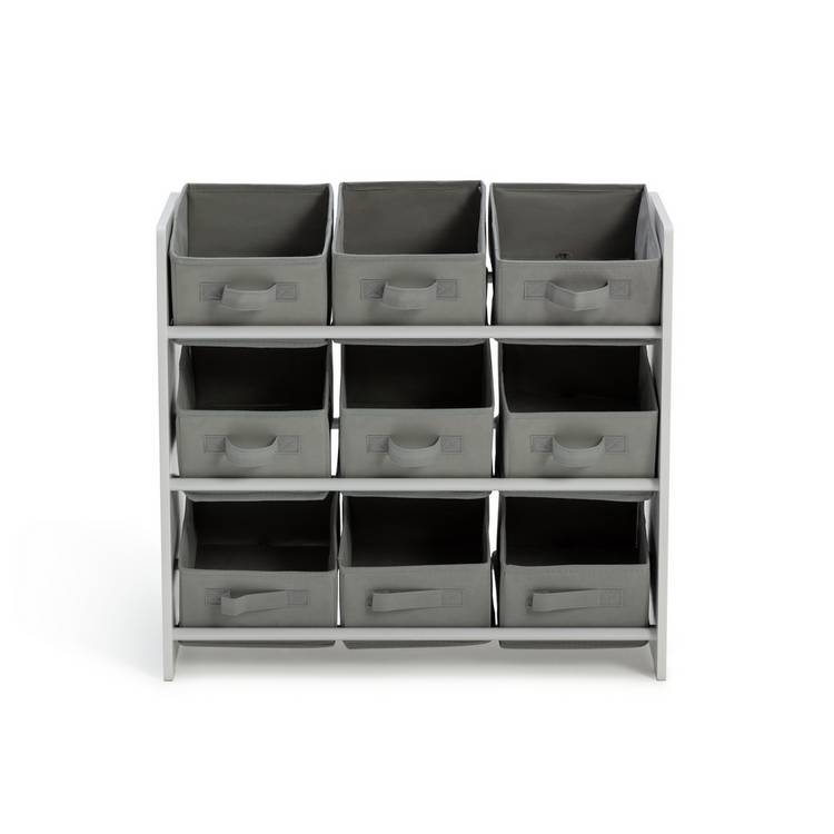 Argos Home 3 tier grey basket storage unit (British brand)
