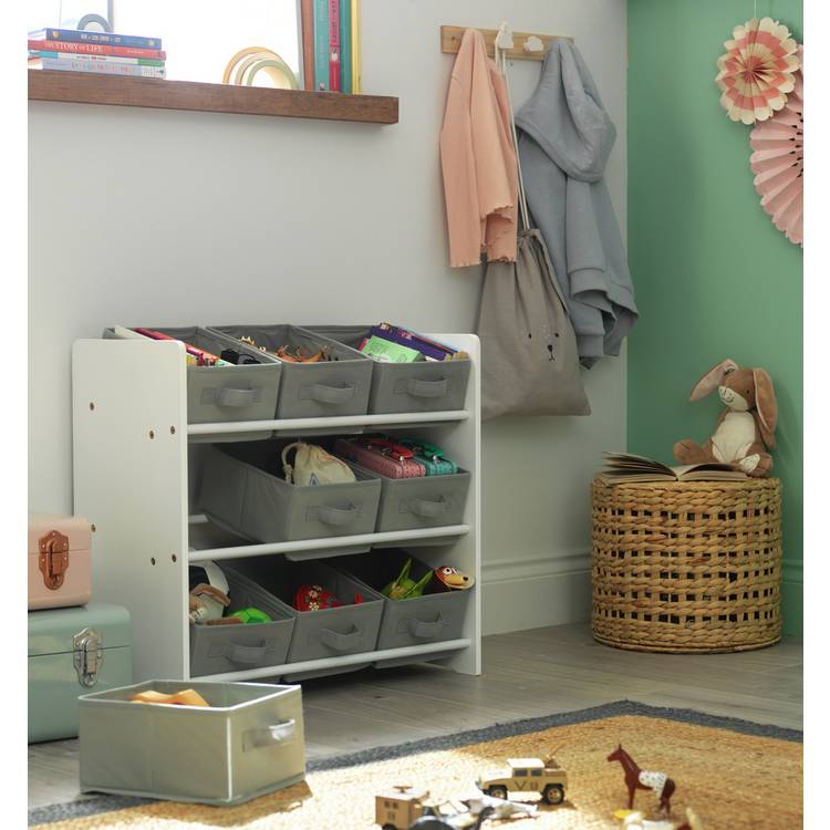 Argos Home 3 tier grey basket storage unit (British brand)