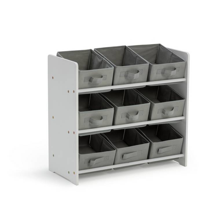 Argos Home 3 tier grey basket storage unit (British brand)