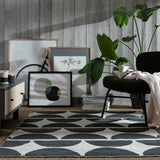 Argos Habitat Mid Century Mini Geo Grey & White Cut Pile Rug 230 x 160 cm- Buy online at McGrocer