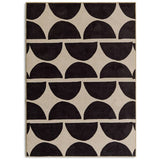 Habitat mid century geometric grey white cut pile rug 230x160cm, imported from the UK