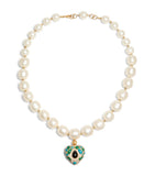 Valentino Garavani Coeur Royal beaded necklace with heart pendant - British product