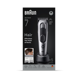 Holland & Barrett Braun Series 7 Hair Clipper HC7590 with 5 Styling Tools, 17 Lengths, Grey- Buy online at McGrocer