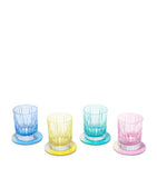Baccarat Octogone design lacquer coasters set of 4, 11cm diameter - British product