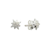 Revere sterling silver star stud earrings 0.05ct (British brand)