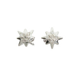 Revere sterling silver star stud earrings 0.05ct (British brand)