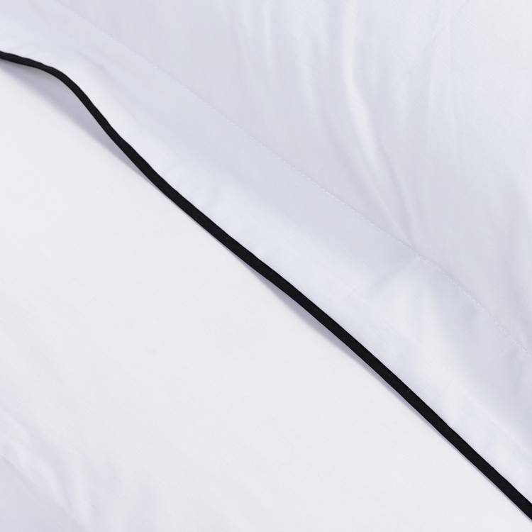 Habitat white Oxford edge bedding set single, imported from the UK