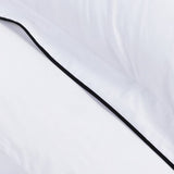 Habitat white Oxford edge bedding set single, imported from the UK
