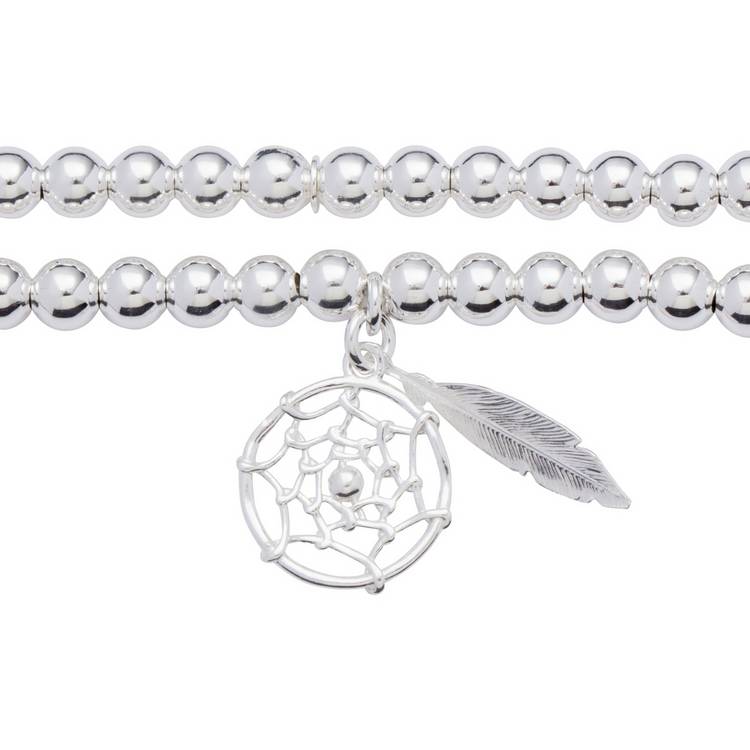 Revere dreamcatcher stretchy beaded bracelet (British brand)