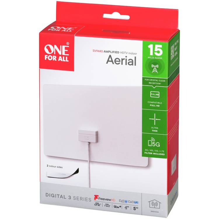 One For All SV9440 amplified indoor TV aerial, UK version