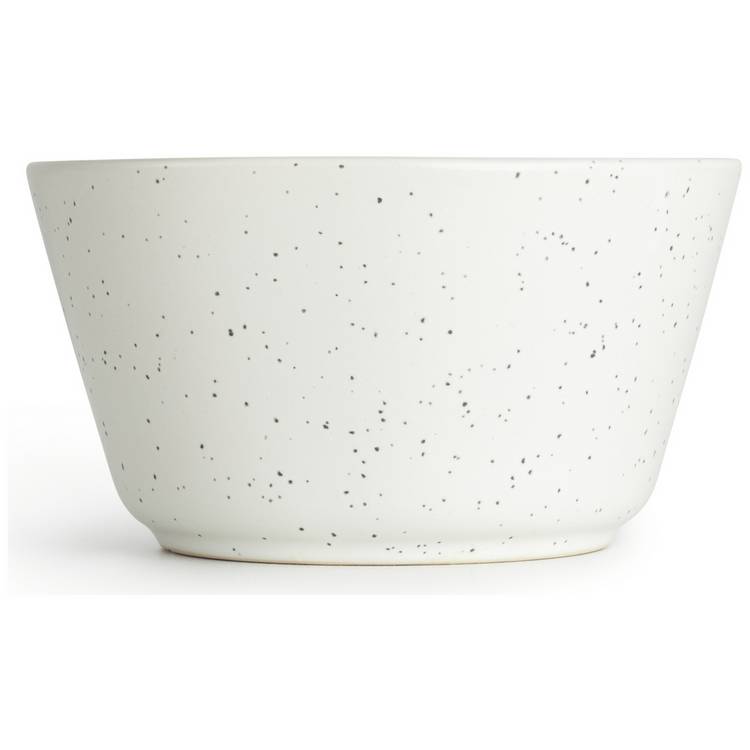 Habitat stoneware cereal bowl set of 4 white, imported from the UK