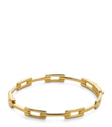 Harrods Monica Vinader Gold Vermeil Signature Link Slim Bangle- Buy online at McGrocer
