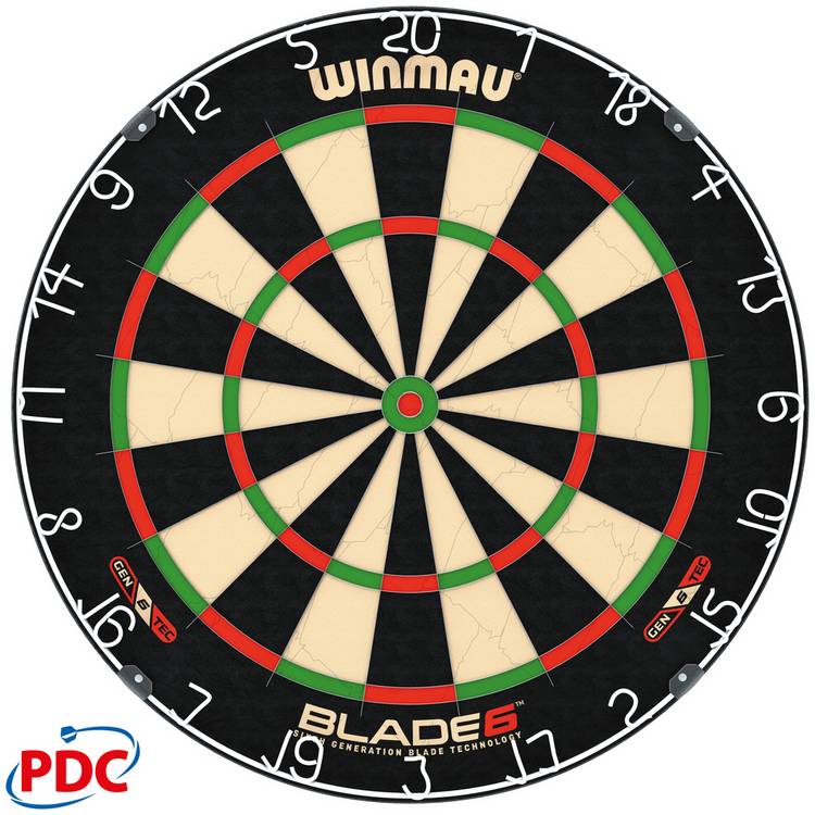Winmau Blade 6 professional dartboard - British product