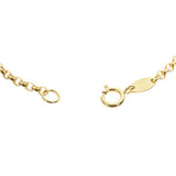 Revere 9ct yellow gold floating heart bracelet 7.5 inches - British product