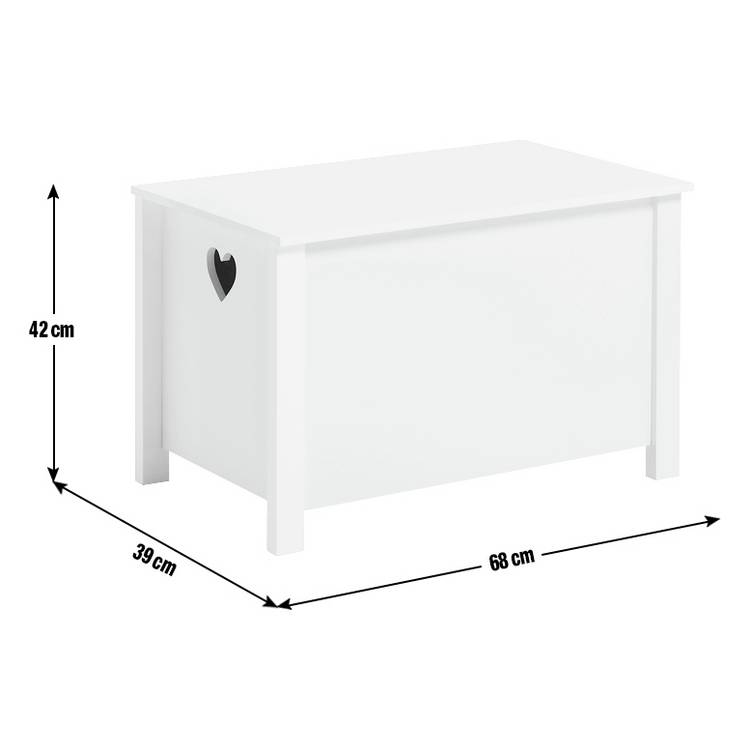 Argos Home Mia white wooden toy chest, UK version