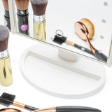 Rio white LED folding makeup mirror, imported from the UK
