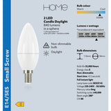 Argos Home LED light bulbs 7.2W SES 2 pack (British brand)
