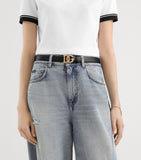 Dolce & Gabbana calfskin logo belt 2.5cm, imported from the UK