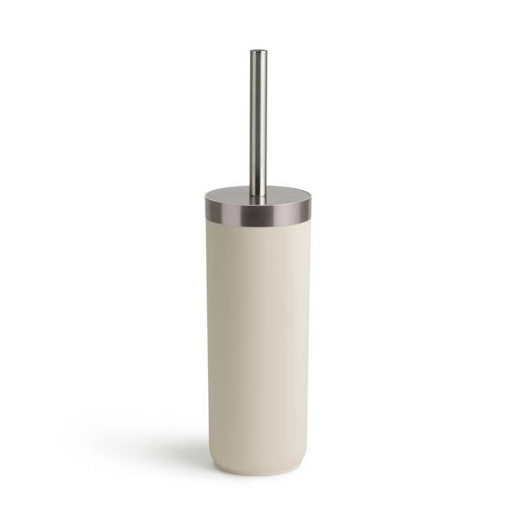 Habitat cream silver toilet brush 38cm, imported from the UK
