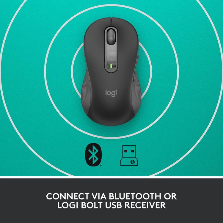 Logitech M650 left handed wireless mouse, UK version