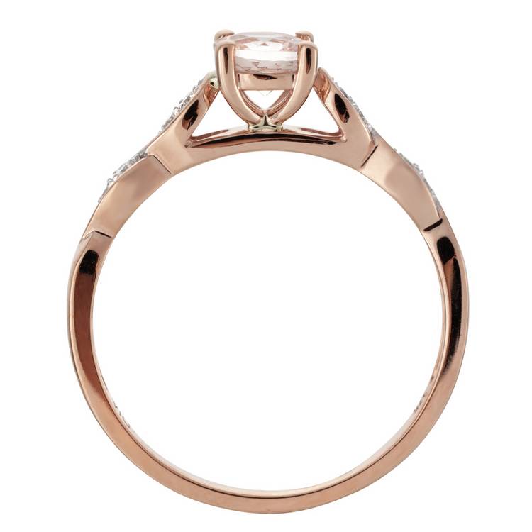 Revere 0.05ct rose gold engagement ring - British product