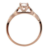 Revere 0.05ct rose gold engagement ring - British product