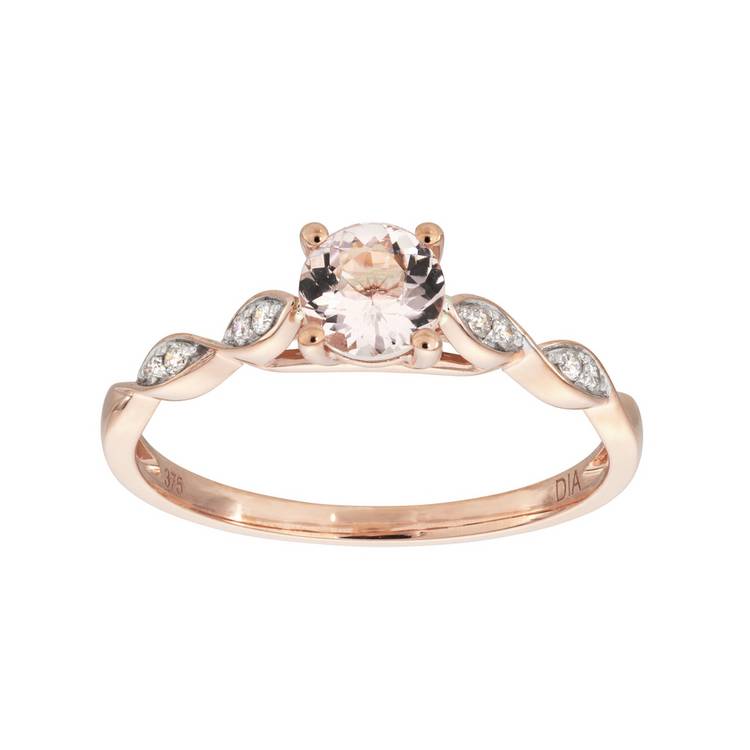 Revere 0.05ct rose gold engagement ring - British product